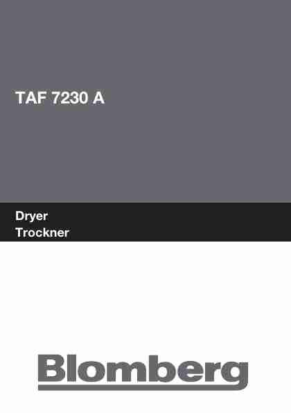 Blomberg Clothes Dryer TAF 7230 A-page_pdf